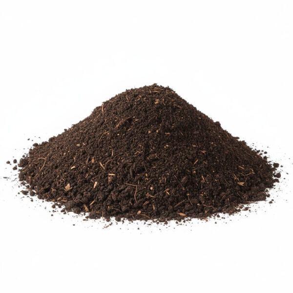 mounded pile of triple mix with white background